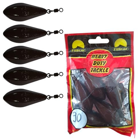 Guoml Filstar Long Cast Distance Bleie Karpfenbleie mit Wirbel Grundblei 70g-130g (90g)