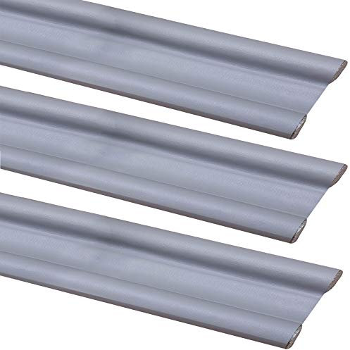 Paraspifferi Sottoporta Paraspifferi per Porte Striscia di Tenuta Inferiore Della Porta, Isolamento Termico, Nastro Sigillante Antipolvere e Anti-Insetti per Soggiorno e Cucina 96cm,3 pc (grigio)
