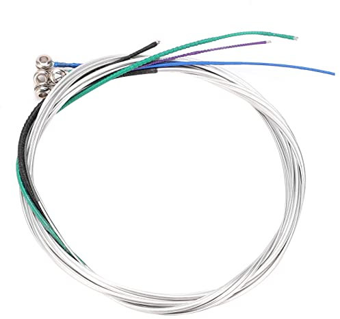 Geigensaiten-Set, Aluminium-Magnesium-Legierung Universal-Violinsaiten-Set für Anfänger für Fortgeschrittene(Silber, 4/4)