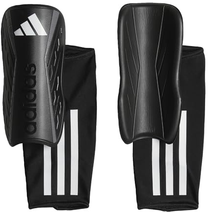 Adidas Unisex Shin Guard Tiro League Shin Guards, Black/White/Iron Met., HN5606, XL