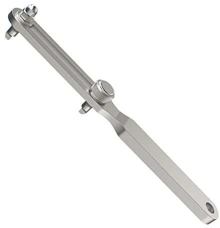 Freejoy Adjustable Watch Back Remover Tool, Wrench Type Case Opener Remover Kit for Battery Replacement and Watch Repair (Square Beak)