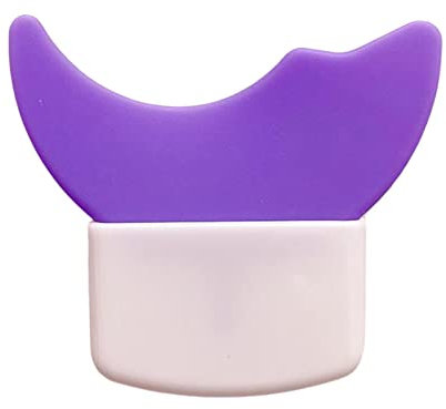 MagiDeal Gabarit en silicone pour pochoirs pour eye-liner en silicone, garde auxiliaire réutilisable, aide au fard à paupières, outil d'aide au maquillage pour, 5.7cmx5cm Violet