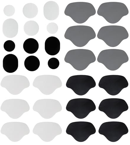 Scettar 30 piezas Parches de Reparación de Orificio de Talón, Reparación de Orificio de Zapatilla Almohadilla para el Talón Cómodo, Taloneras Reparación Zapato Para Evitar Ampollas, Hombres y Mujeres