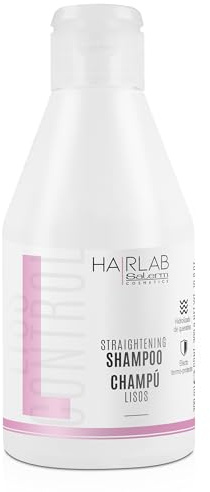 SALERM - Shampoing à la Kératine - Lisos Hair Lab - 300 ml - Contrôle les Frisottis - Cheveux Doux et Lisses - Avec Protecteur Thermique - Facilite le Coiffage - Shampoing sans Sulfates ni Parabènes