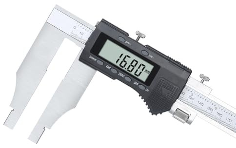 PJDDP Calibre Digital 0-500mm/20 de Acero Inoxidable,Pie de Rey Digital con Pantalla LCD,Profesional Electrónico Vernier Caliper para Mediciones Externas Internas,Conversión de Pulgada/Métrica