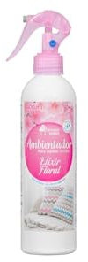 Ambientador spray de tejidos Elixir Floral Bosque Verde con pistola Botella 400 ml Pack 2