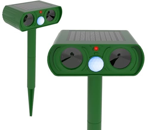 Repulsif Chat Exterieur, Répulsif Chat Exterieur Repulsif Chat, Répulsif Animaux Ultrasound Répulsif pour Chien, Chat, Lapins, Renards