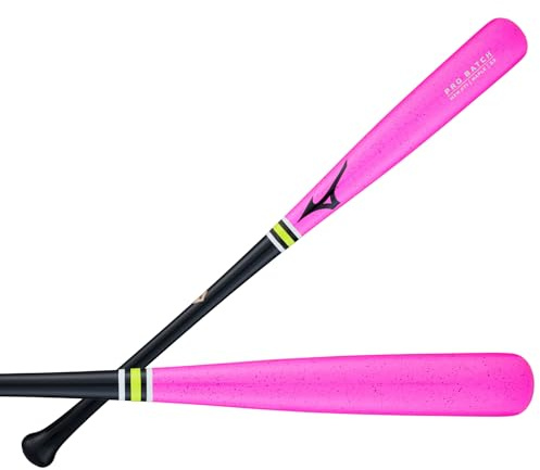Mizuno Pro Batch MZM 271 - Mazza da baseball da uomo, in legno d'acero, rosa, 83 cm