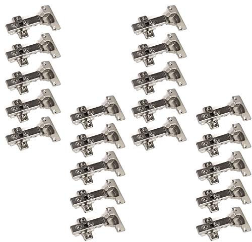 20 x SOTECH Paumelles Paumelles T52 Butée d'angle avec amortisseur + plaque cruciforme Charnières Charnières à boîtier (disponibles à l'unité et en set de 6, 10, 20 ou 30 pièces !)