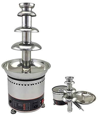 Machine Électrique Commerciale De Fontaine De Chocolat, Machine De Trempage De Cascade De Chocolat Faisant Fondre + Fonction De Réchauffement Moteur Professionnel Facile À Démonter Et À Nettoyer