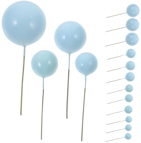 DECHOUS Cake Decorations Set 20pcs Balloon Cupcake Toppers Birthday Cake Picks
