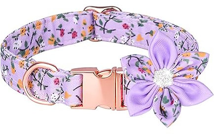 Happyyami Haustierhalsband Hund rot Welpe Hundezubehör Joule Hund mittel hundekragen hundehalstuch Weihnachtshalsbänder für Katzen dekoratives Haustierhalsdekor Reine Baumwolle Lavender