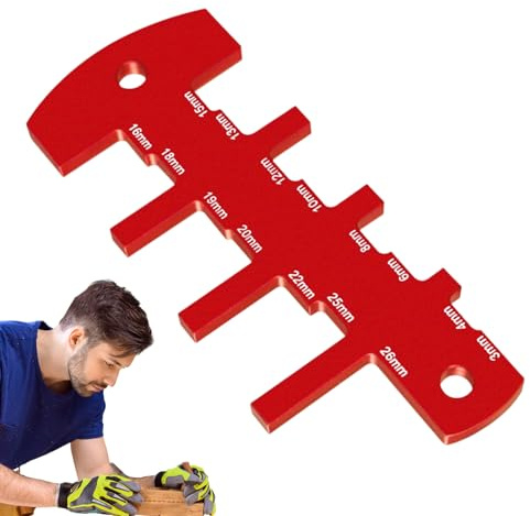 Jauge de hauteur de scie de table, scie à table en d'aluminium, jauge précise, règle de mesure compacte pour menuisier avec lectures précises pour le traitement en atelier