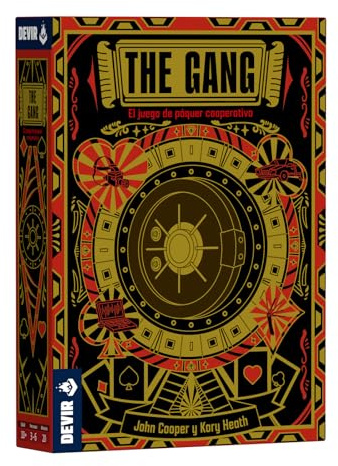Devir - The Gang – Juego de Mesa Cooperativo de Estrategia y Póker | Juego de Cartas para Adultos y Familias | Robo en Equipo y Coordinación de Ladrones Profesionales