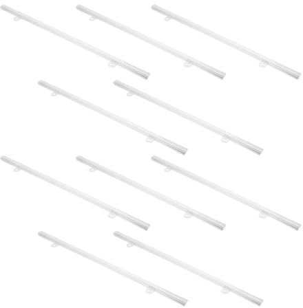 Generico Stecche per Poster in Pvc 10 Pezzi Fissaggio Stabile e Comodo, Barra Sospensione per Supermercati e Altri Locali