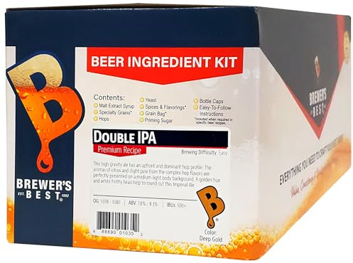 Brewer's Best - Home Brew Beer Ingredient Kit (5 gallon), (Double IPA)