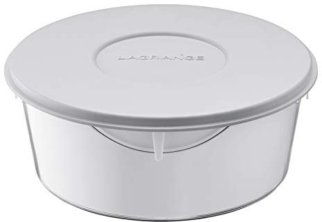 LAGRANGE Pot à Skyr et fromage blanc, 1L de préparation, système d'égouttage breveté, couvercle de conservation, fabrication française, 440501