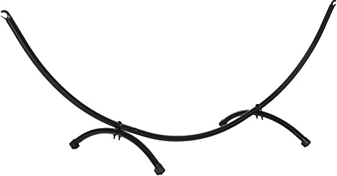 Outsunny Struttura per Amaca Universale da 3m Supporto 300x90x100cm Nero