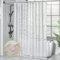 OTraki Rideau de Douche Anti Moisissure 180 x 200cm, Rideaux Baignoire Transparent EVA Rideau Douche Imperméable Shower Curtain avec 12 Anneaux Rideau de Salle de Bain