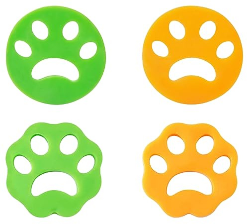 4 PièCes Épilateur pour Poils d'animaux, Lavable Et RéUtilisable Épilateur de Machine à Laver,pour Chien Chats Poils d'animaux VêTements Literie, Épaissie, efficace pour coller et enlever les poils