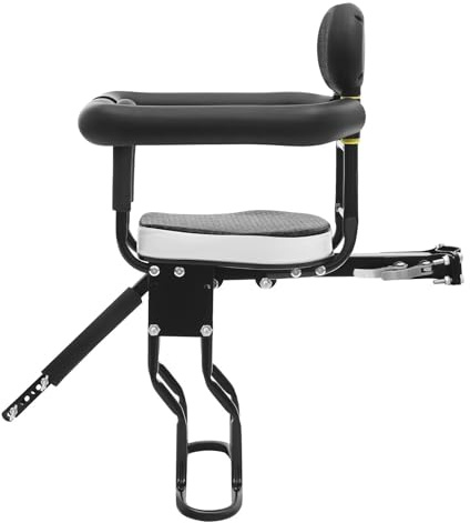 GDSKR Asiento delantero para niños, ajustable, asiento de bicicleta infantil, asiento delantero de bicicleta de montaña, 40 kg, para bicicletas de montaña, bicicletas de ciudad, bicicletas plegables