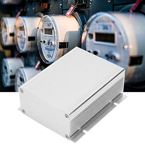 Caja Aluminio Electrónica para Proyecto PCB, Caja de Placa de Circuito Impreso, 39 x 88 x 100 mm, Plateado