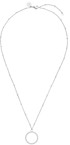 Purelei® Karma Kette Damen (Silber) – Halskette Damen aus langlebigem Edelstahl – Wasserfeste Kette mit Anhänger – 50-55 cm Länge verstellbar – Halskette für deinen individuellen Look