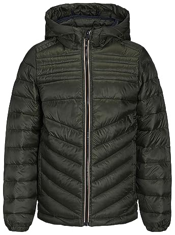 JACK & JONES Chaqueta de buffer para chicos, Negro, M