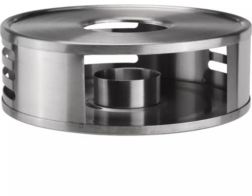 Rechaud Piastra riscaldante Portalampada - * 15x5 cm - Acciaio inossidabile