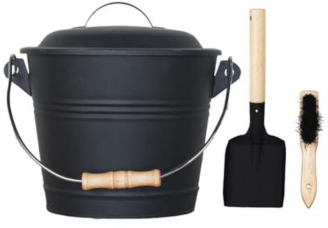 Mini seau à cendres pour cheminée, cheminée - Seau à granulés de bois - Accessoires de cheminée pour poêle à bois