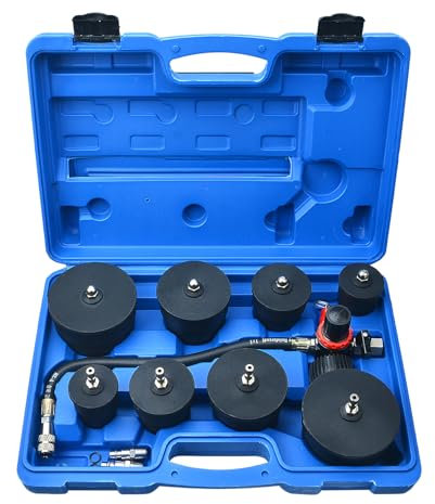 Zoomtools Turbocharger Air Pressure Boost Tester tools, Easy To Use 4 Pair Adapters Turbo System Leakage Tester tools for Cooling System Hoses Set