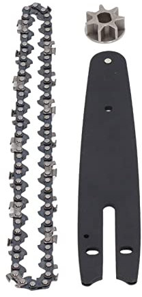 Jeu de chaînes de tronçonneuse roue de chaîne en acier 186 mm plaque guide chaîne 230 mm accessoires de rechange pour mini tronçonneuse électrique