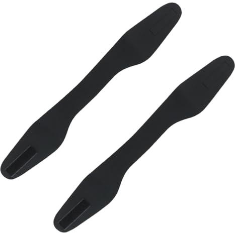 QERUTK 2pcs Swimming Headband Adjustable Waterproof Swim Headband Ear Protector for Kids and Adults Swimming Size for Diving, Surfing, Bathing (Black)