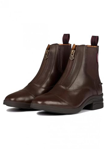 LeMieux Zip Paddock Boot - Leather with Rubber Side Spur Rests
