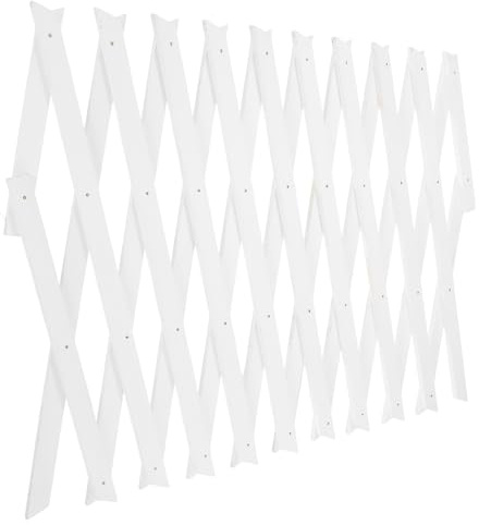 BESTonZON Panel de Madera Ajustable para Jardín Celosía Decorativa para Plantas Trepadoras Valla Extensible para Exteriores Soporte Mural para Balcón y Terraza Acabado Sofisticado