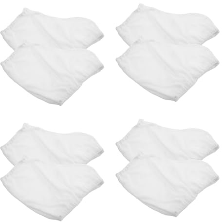 Abaodam Lot de 4 Couvre-Patins à Glace Blancs Taille L en Tissu Souple et Résistant, Protections pour Chaussures de Patinage Artistique Adultes et Filles, Accessoires de Sport pour