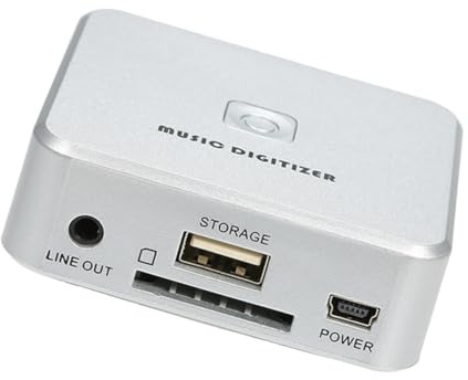 NONDK Digitalizador de Música Reproductor de Música Graba Música Analógica en Tarjeta SD Unidad USB Puerto Mini USB Reproducción Control Remoto
