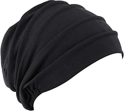 IBLUELOVER Bonnet de Nuit Coton élastique Casquette Souple Tricoté Femmes Hommes Multiusage Chapeau Sommeil Dormir Couvre-Chef Douce Bonnet de Couchage pour Perte de Cheveux