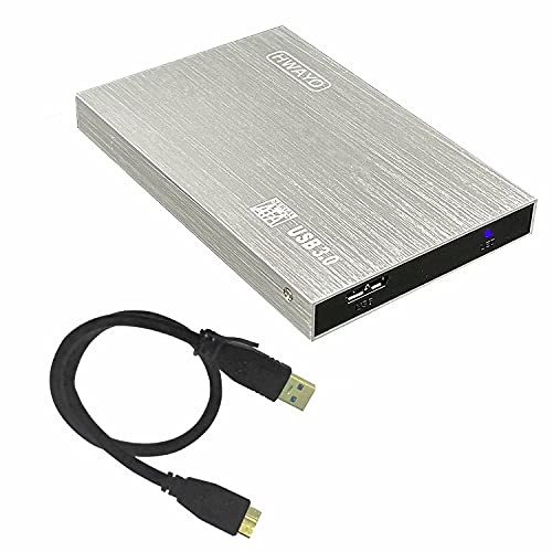 HWAYO 2.5'' HDD 250GB Ultra Slim Portable External Hard Drive USB3.0 Storage for Xbox One Console, PC, Laptop, MacBook (Silver)