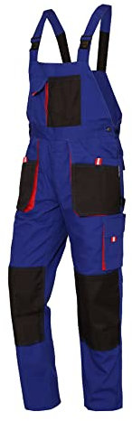 WORK IDEA Salopette de Travail pour Homme avec Poches genouillères