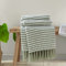Catherine Lansfield Living Stab Stitch 125x150 cm Blanket Throw Sage Green