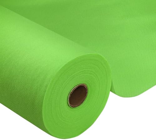 Tischdeckenrolle,Grün,1.18 x 25m,1 Rolle Tischdecke,Einweg Vlies Stoffähnlich,ideal für Jede Party,Hochzeit,Geburtstagsfeier,Gastronomie,Größe und Farbe nach Wahl
