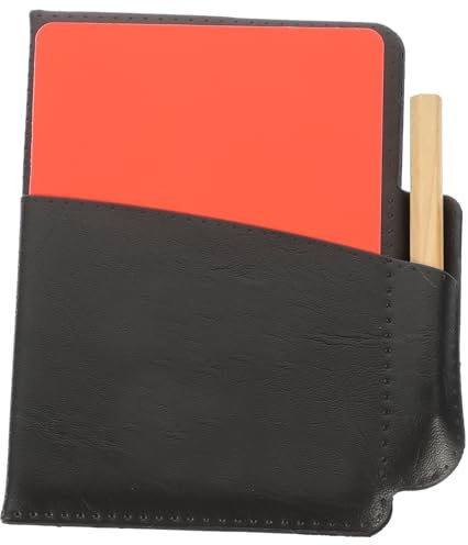 HONMEET Schiedsrichter Gelber Und Roter Karte Aus Strapazierfähigem Kunststoff Fußball-Schiedsrichter-Pfeife Für Sportveranstaltungen Leicht Tragbar Und Schnell Einsetzbar