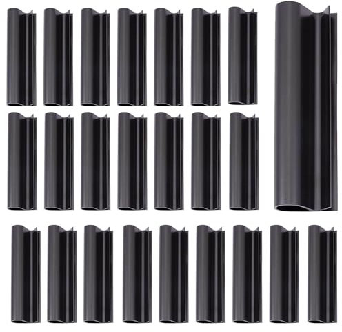 Clips de Couverture de Piscine d'hiver, 12/24 Pièces Coupe-Vent Clips pour Bâche de Piscine, Pinces pour Bâche de Piscine, Clip Fixation de Bache Piscine pour Piscine Hors Sol avec Rampe en Métal
