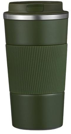 TTSTOIEE thermobecher 510ml/17oz,kaffee to go Kühlung und Heizung Portable，rostfreie Stähle Doppelwandig Vakuumisolierter Kaffee Und Teebecher(Grün)