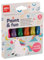 APLI Kids - Gouaches en tube avec pinceau, 19912, peinture pour enfants avec paillettes, 6 tubes de gouache de 13 ml avec pinceau intégré, jeu de peinture lavable pour enfants.