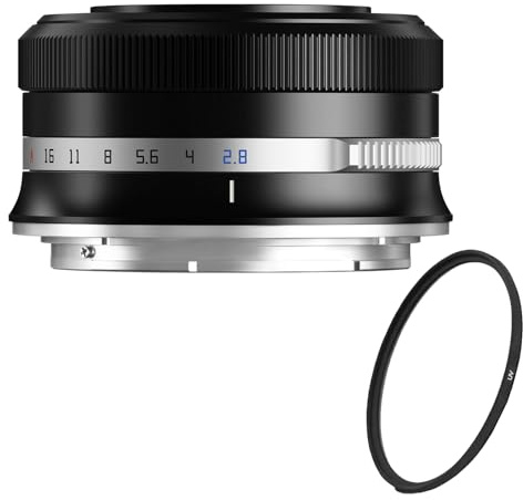 TTArtisan AF 27mm f/2.8 Objetivo Pancake APS-C (Equivalente 40.5mm) – Kit con Filtro UV de Protección 39mm – Autofoco STM, Compacto y Ligero, Ideal para Street y Viaje, para Nikon Z (Negro)