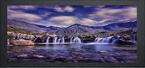 Black Panoramic Picture Frame Photo Frame Poster Frame Real Wood 98 x 37.5cm