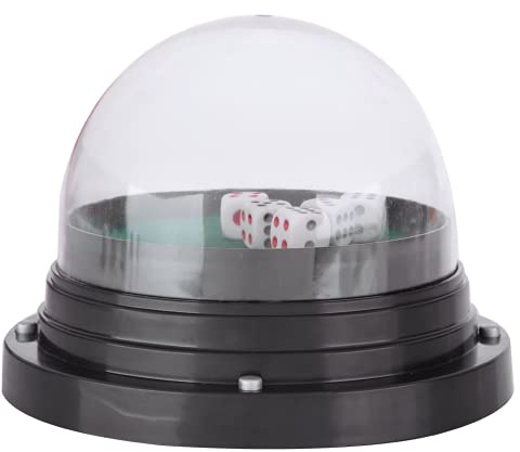 Shanrya Automatic, Automatic Dice Cup, Dice Replacable Black with 5 Dices for Pub