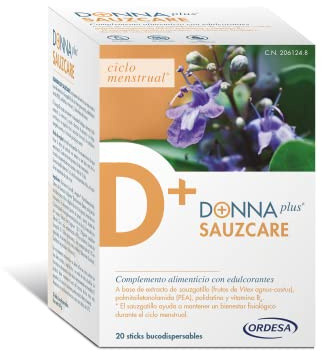 DONNAplus Sauzcare | 20 Sticks Bucodispersables | Complemento Alimenticio para el Bienestar Premenstrual y Menstrual